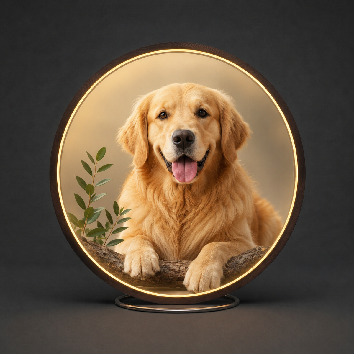 Golden Retriever LED Wall Art | Modern Illuminated Decor Light Led 64