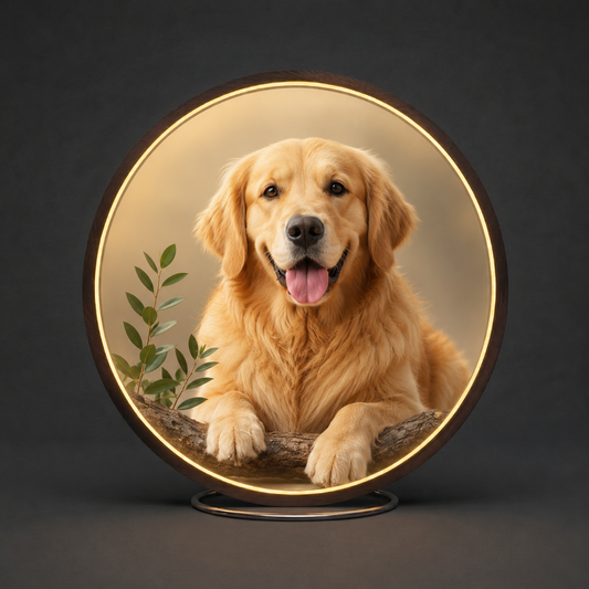Golden Retriever LED Wall Art | Modern Illuminated Decor Light Led 64