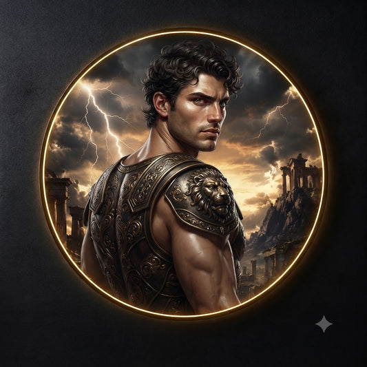 Greek God Warrior Wall Art Collection led 194