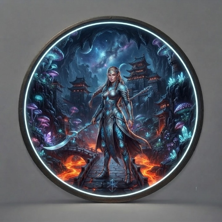 ELVEN REALM CIRCULAR LED WALL ART COLLECTION led 110