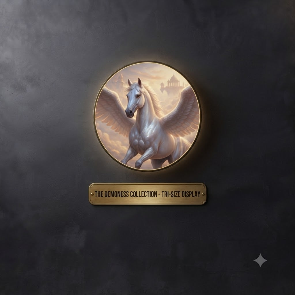 The Celestial Pegasus Round LED Wall Art Collection led 202