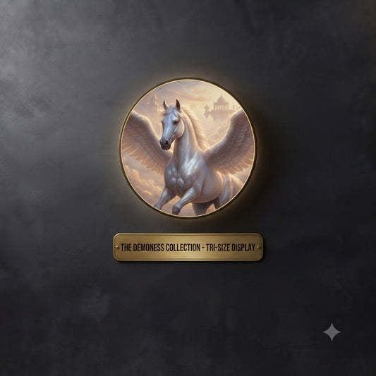 The Celestial Pegasus Round LED Wall Art Collection led 202