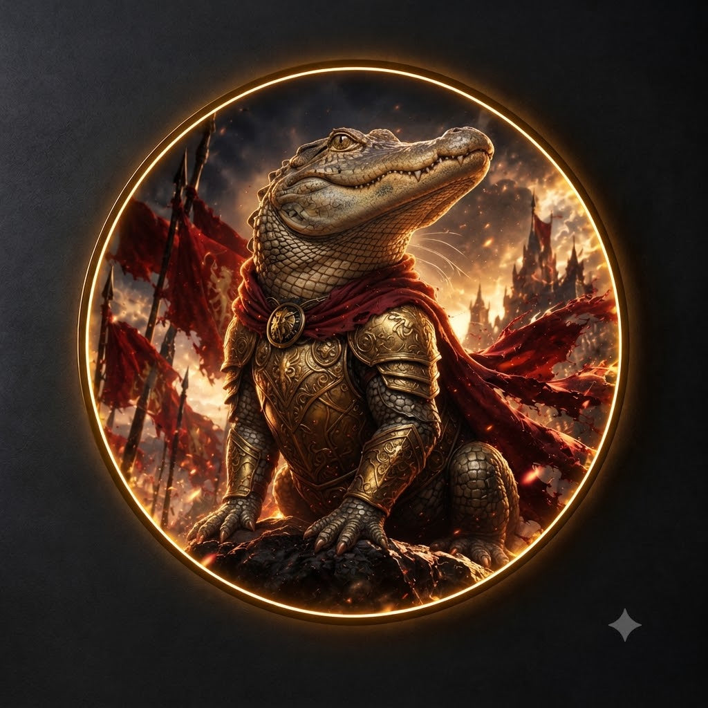 Regal Alligator Wall Art Collection led 189