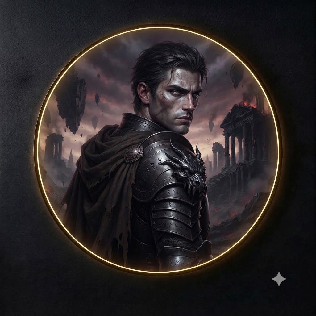 Dark Fantasy Warrior Wall Art Collection led 199