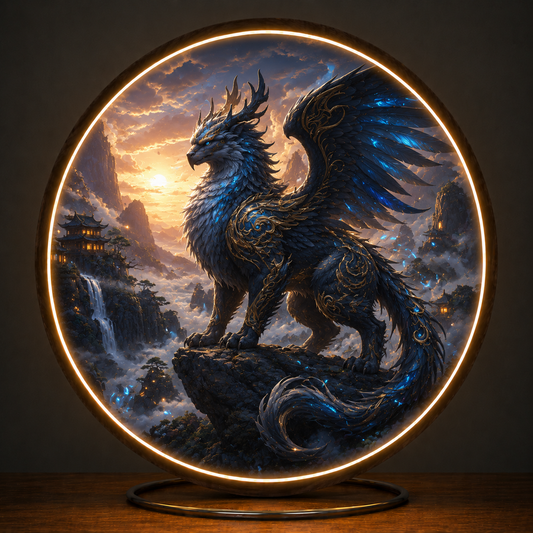 Celestial Griffin LED Circular Decor Led 77