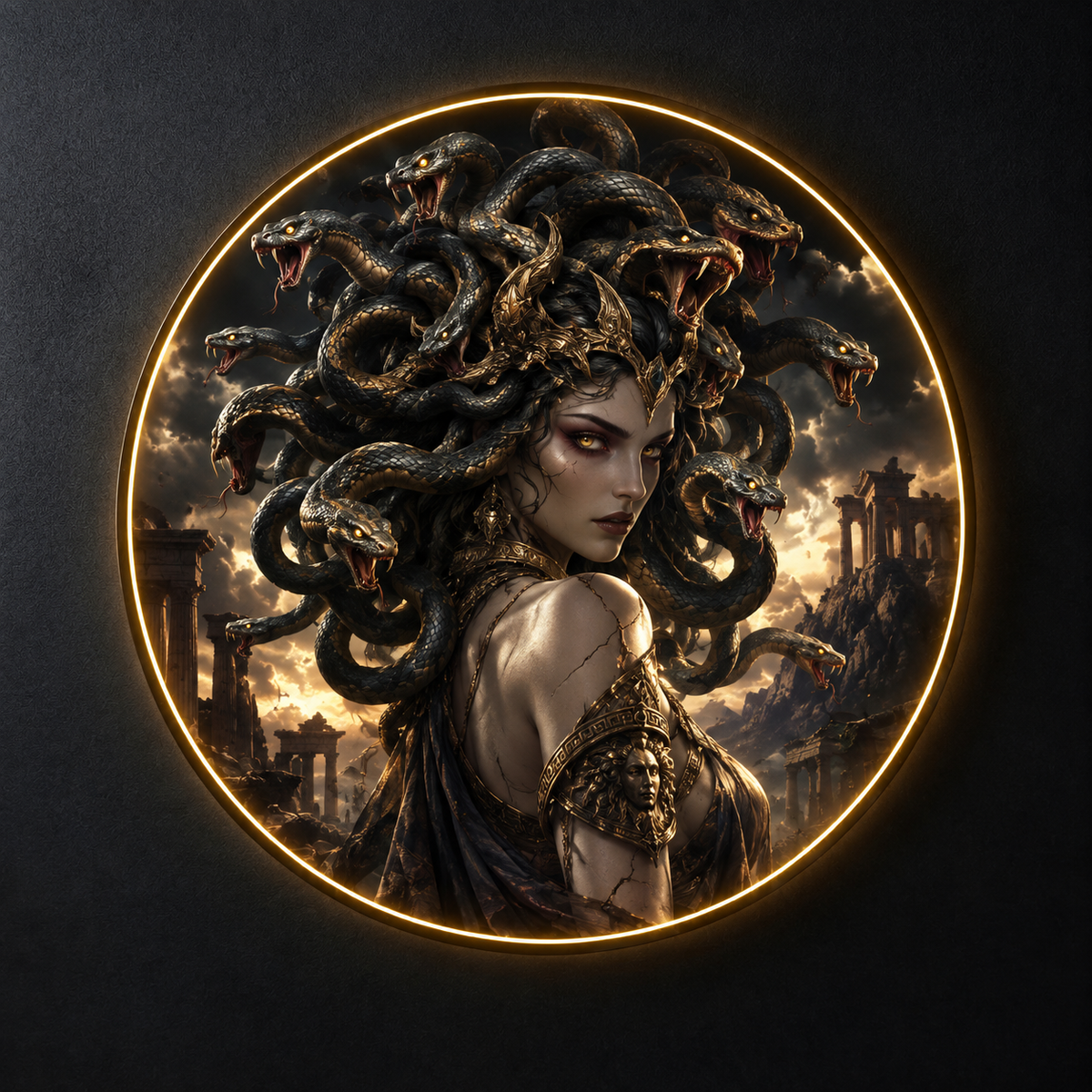 Mythical Medusa Wall Art Collection led 192