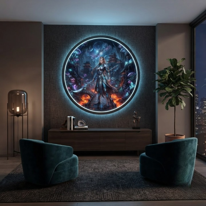 ELVEN REALM CIRCULAR LED WALL ART COLLECTION led 110