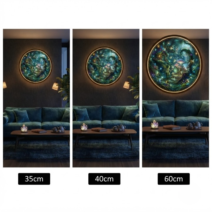 LUMINA ENCHANTED FOREST FAIRY CIRCULAR LED WALL ART COLLECTION led 103