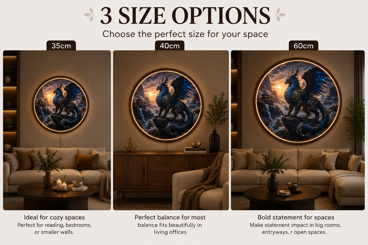 Celestial Griffin LED Circular Decor Led 77
