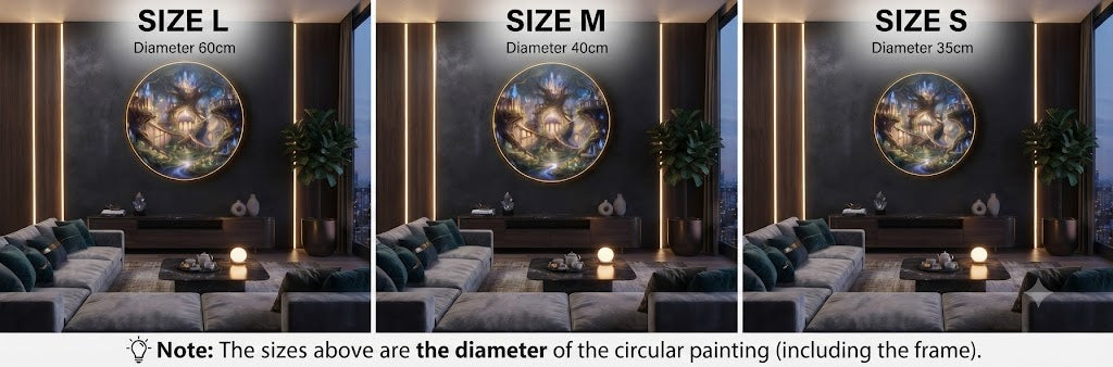 Magical Fantasy Tree of Life LED Round Wall Art LED 184