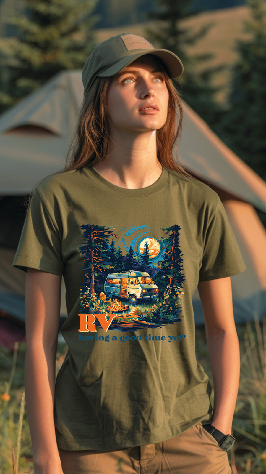 Unisex Camping T Shirt, Outdoor Adventure Graphic Tee for Men and Women CP02
