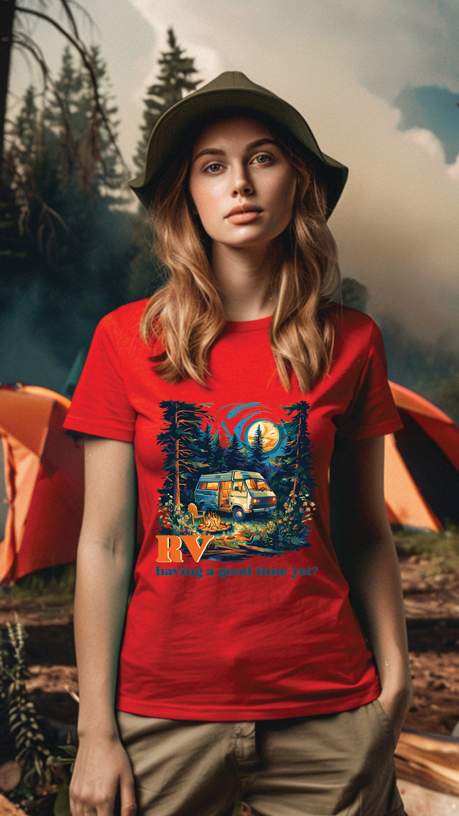 Unisex Camping T Shirt, Outdoor Adventure Graphic Tee for Men and Women CP02