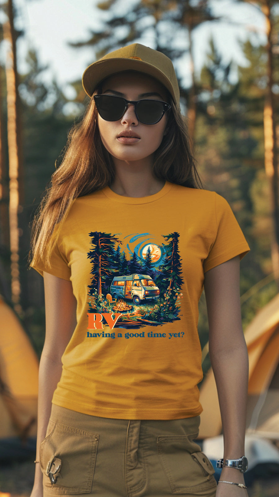 Unisex Camping T Shirt, Outdoor Adventure Graphic Tee for Men and Women CP02