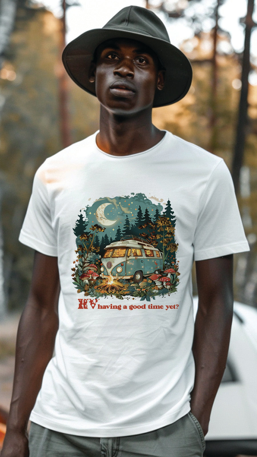 Unisex Camping T Shirt, Outdoor Adventure Graphic Tee for Men and Women CP03