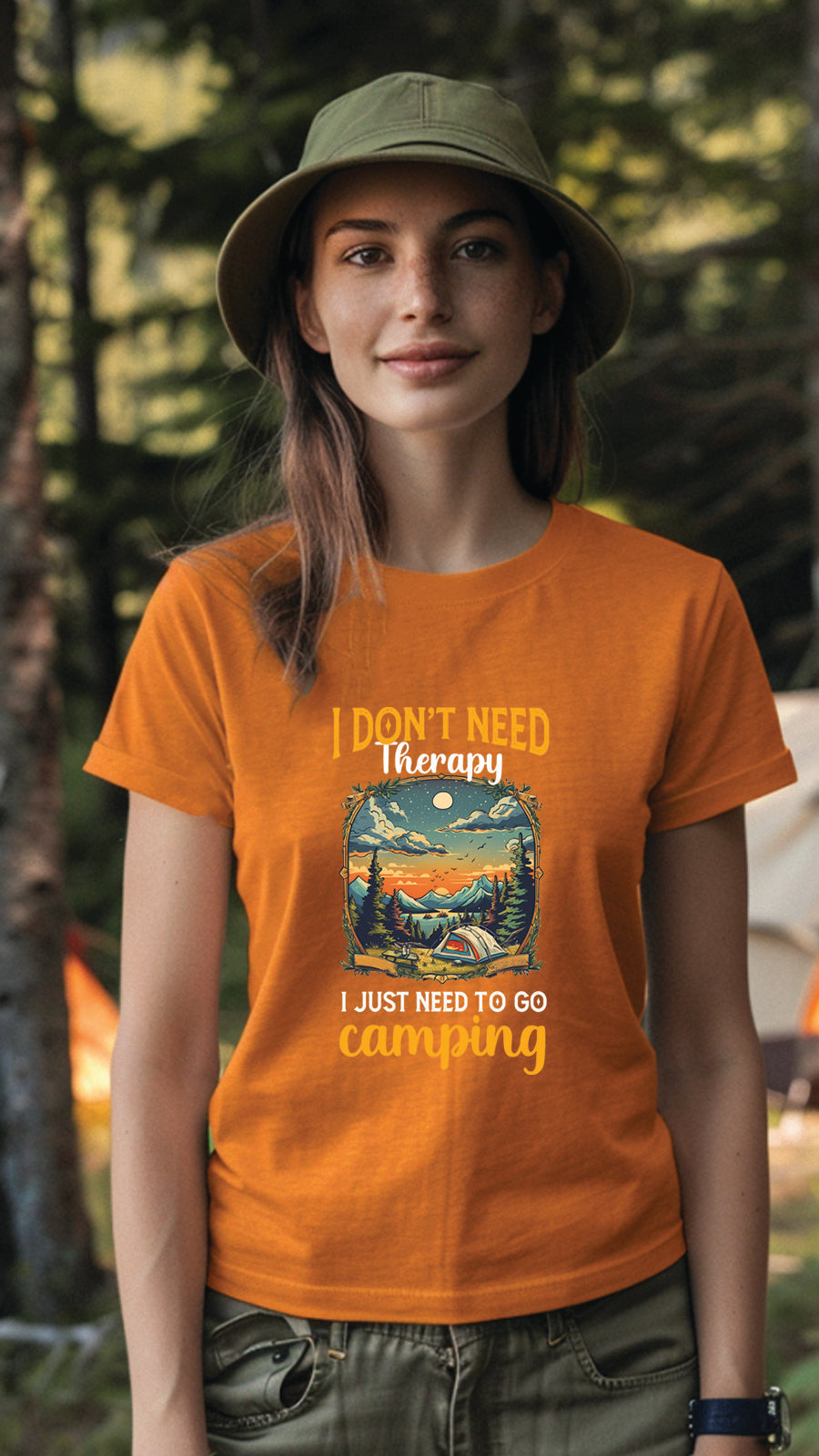 Unisex Camping T Shirt, Outdoor Adventure Graphic Tee for Men and Women CP04
