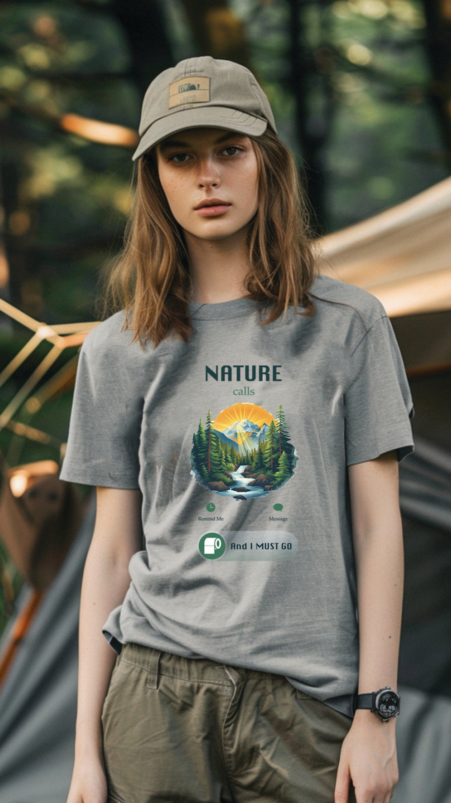 Unisex Camping T Shirt, Outdoor Adventure Graphic Tee for Men and Women CP05