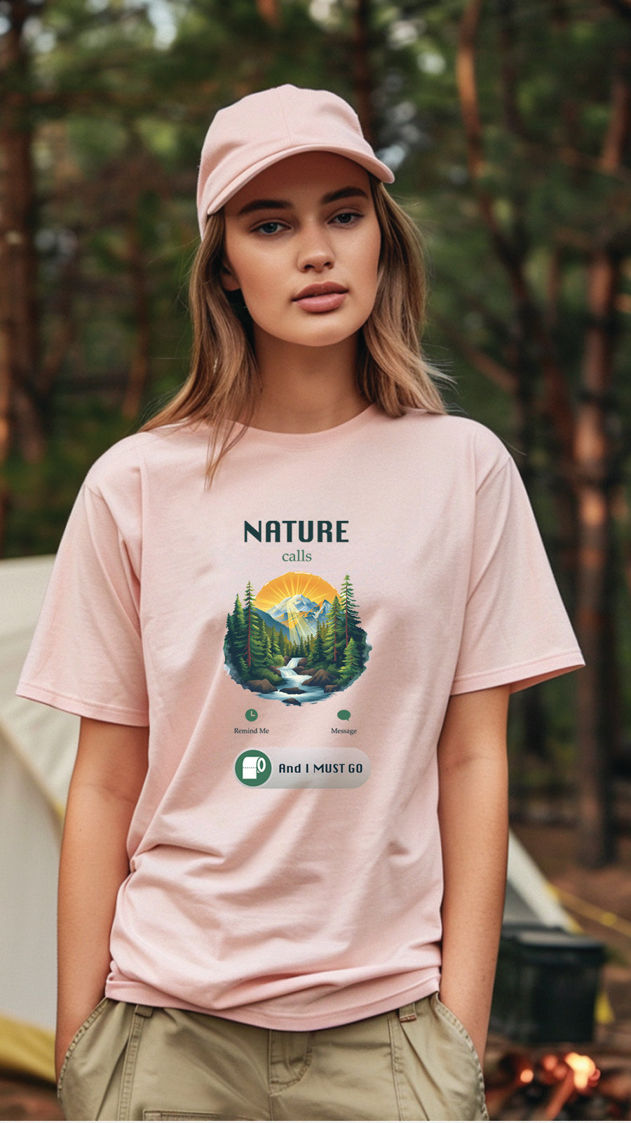 Unisex Camping T Shirt, Outdoor Adventure Graphic Tee for Men and Women CP05