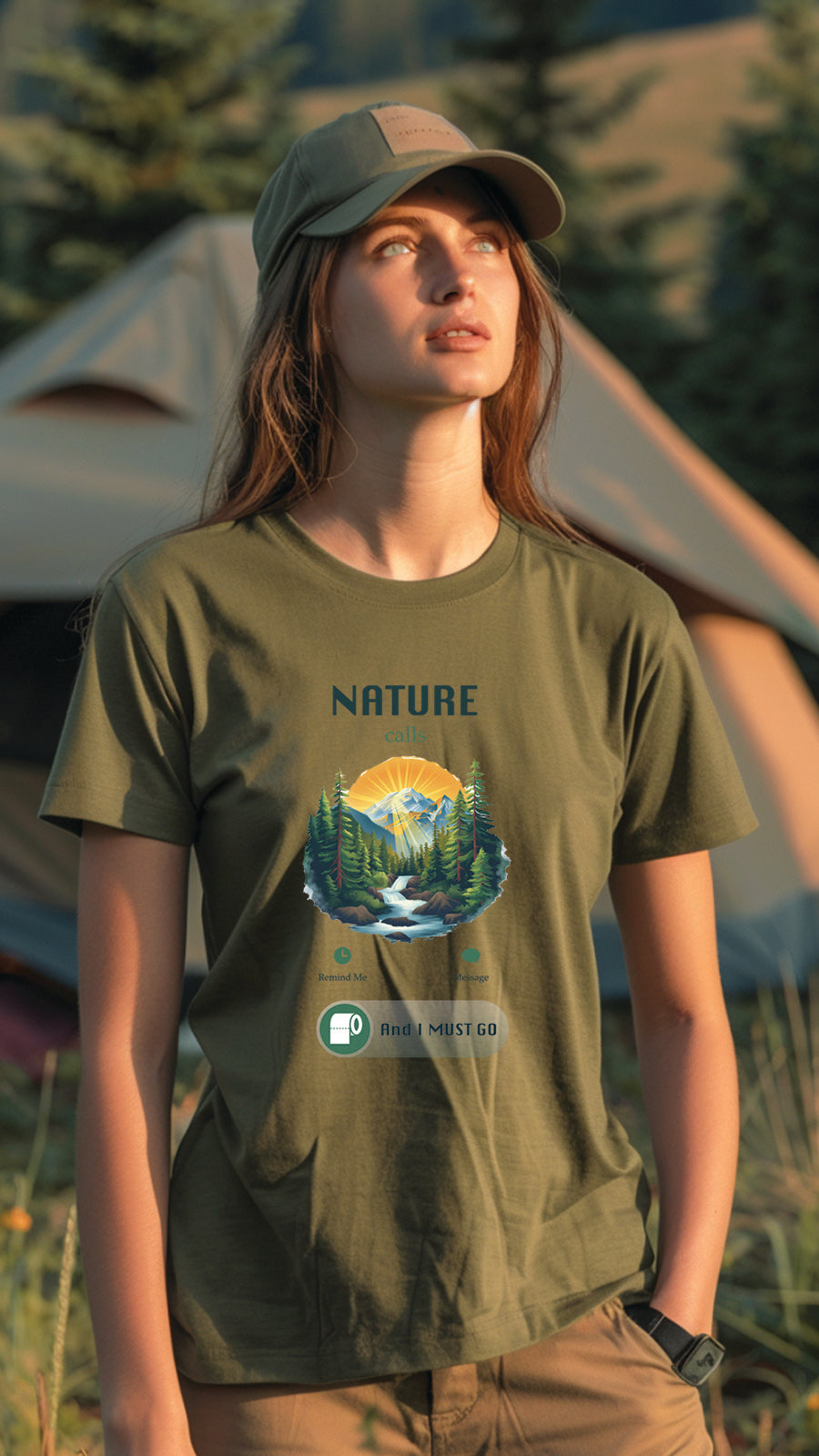 Unisex Camping T Shirt, Outdoor Adventure Graphic Tee for Men and Women CP05