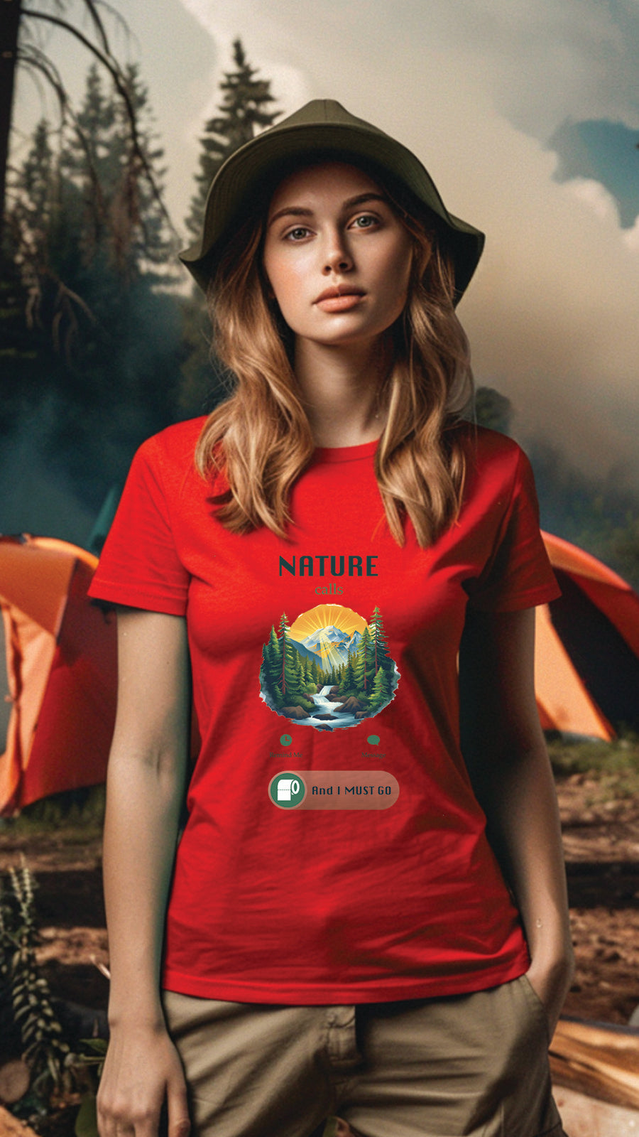 Unisex Camping T Shirt, Outdoor Adventure Graphic Tee for Men and Women CP05