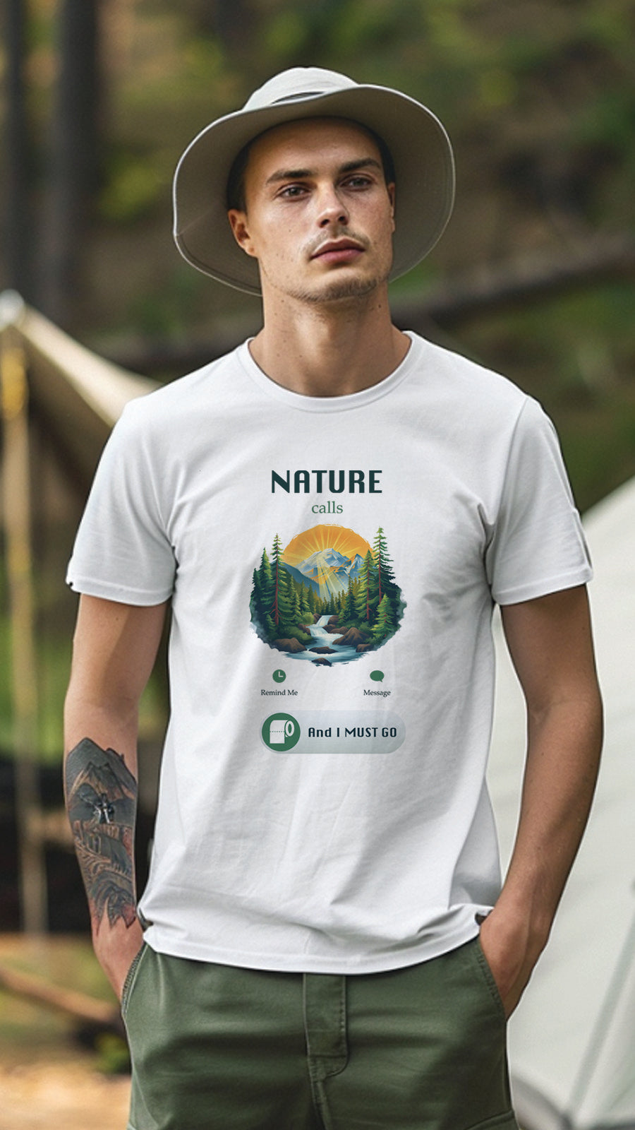 Unisex Camping T Shirt, Outdoor Adventure Graphic Tee for Men and Women CP05