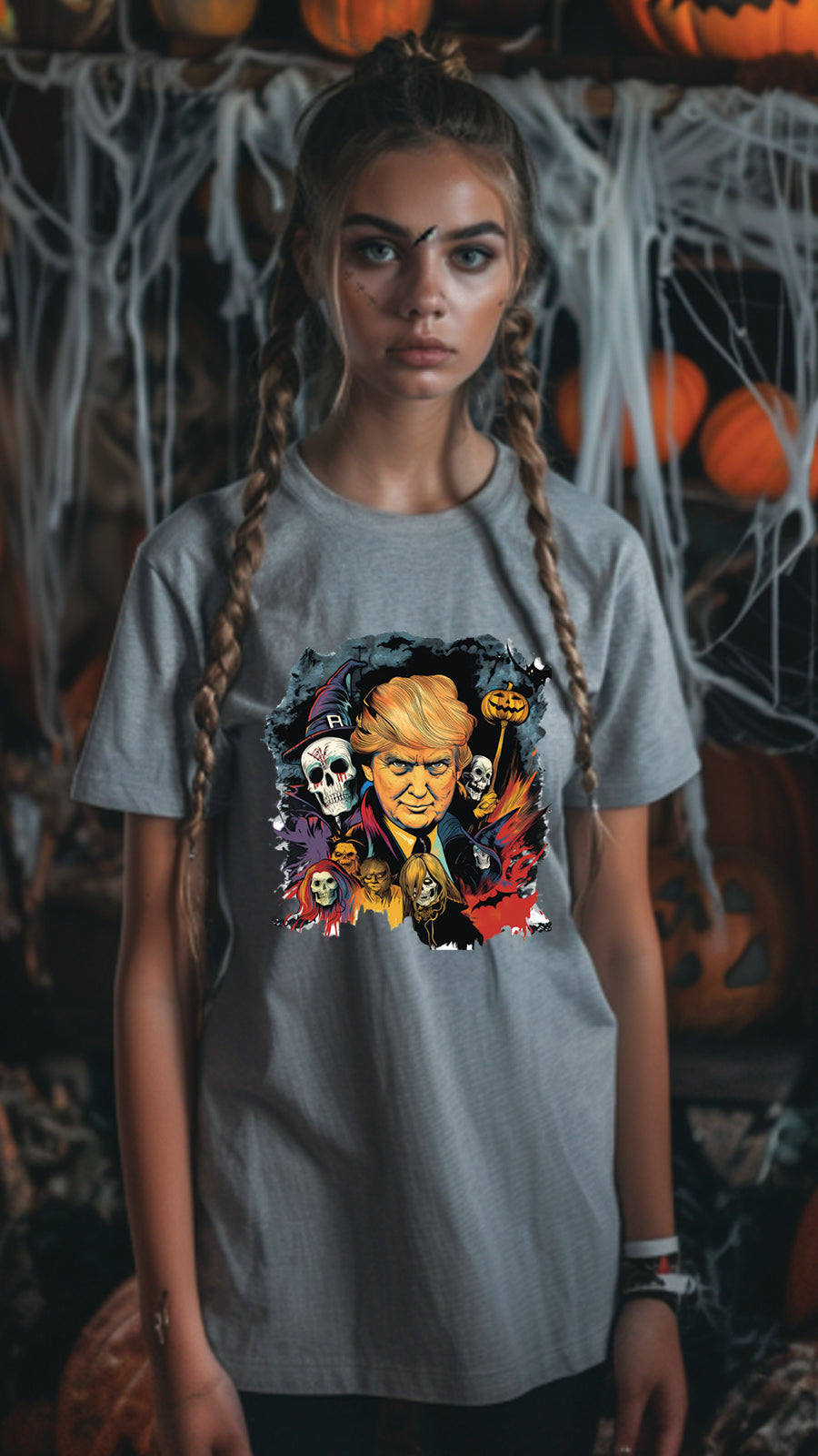 Halloween Graphic T-shirt for Men and Women, Unisex Halloween T-shirt HL01
