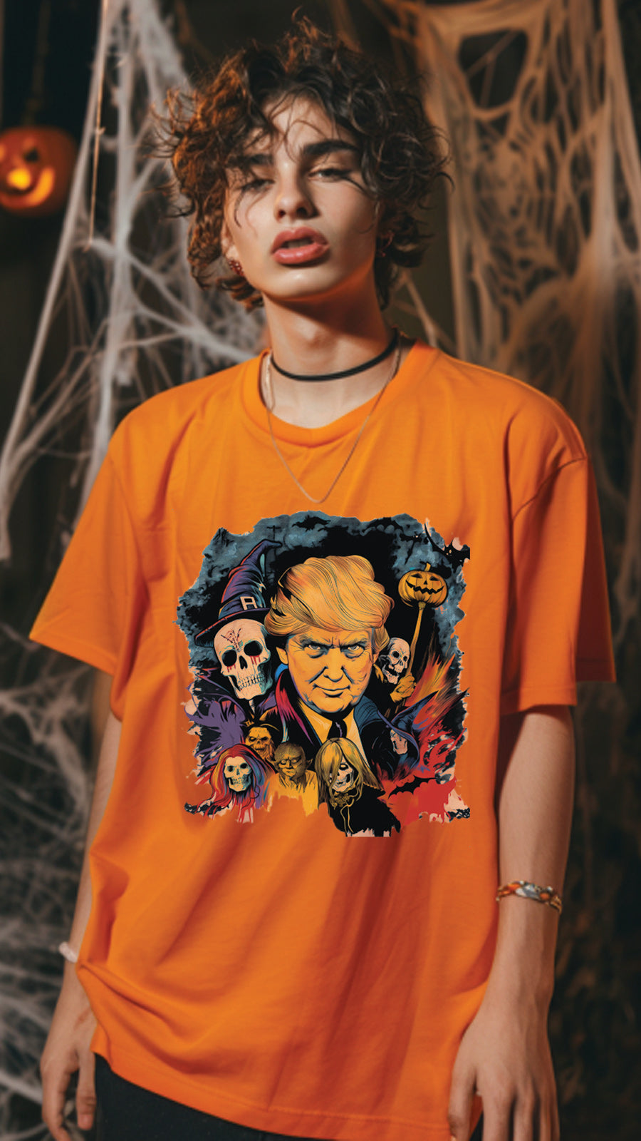 Halloween Graphic T-shirt for Men and Women, Unisex Halloween T-shirt HL01