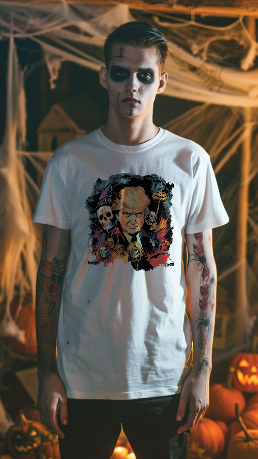 Halloween Graphic T-shirt for Men and Women, Unisex Halloween T-shirt HL01