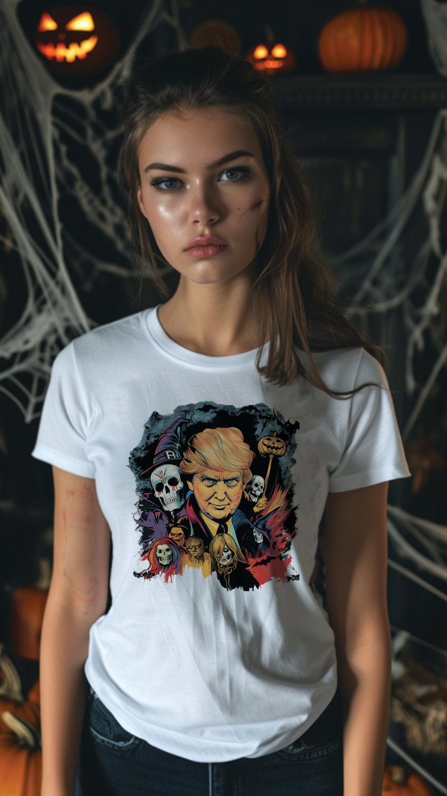 Halloween Graphic T-shirt for Men and Women, Unisex Halloween T-shirt HL01