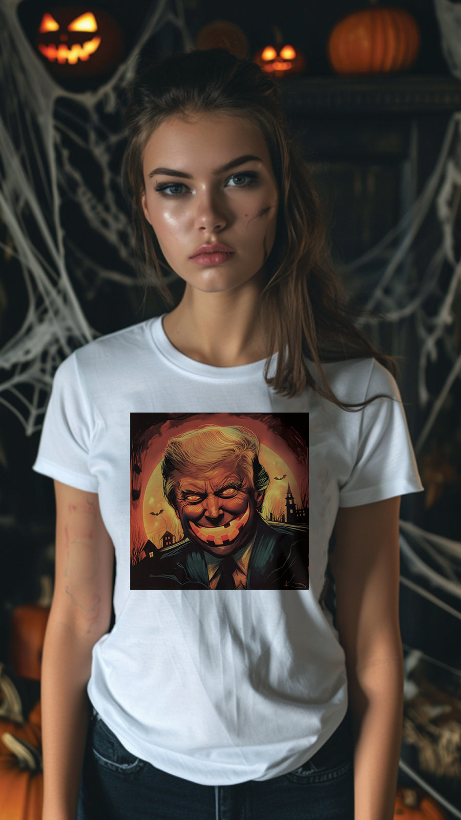 Halloween Graphic T-shirt for Men and Women, Unisex Halloween T-shirt HL03