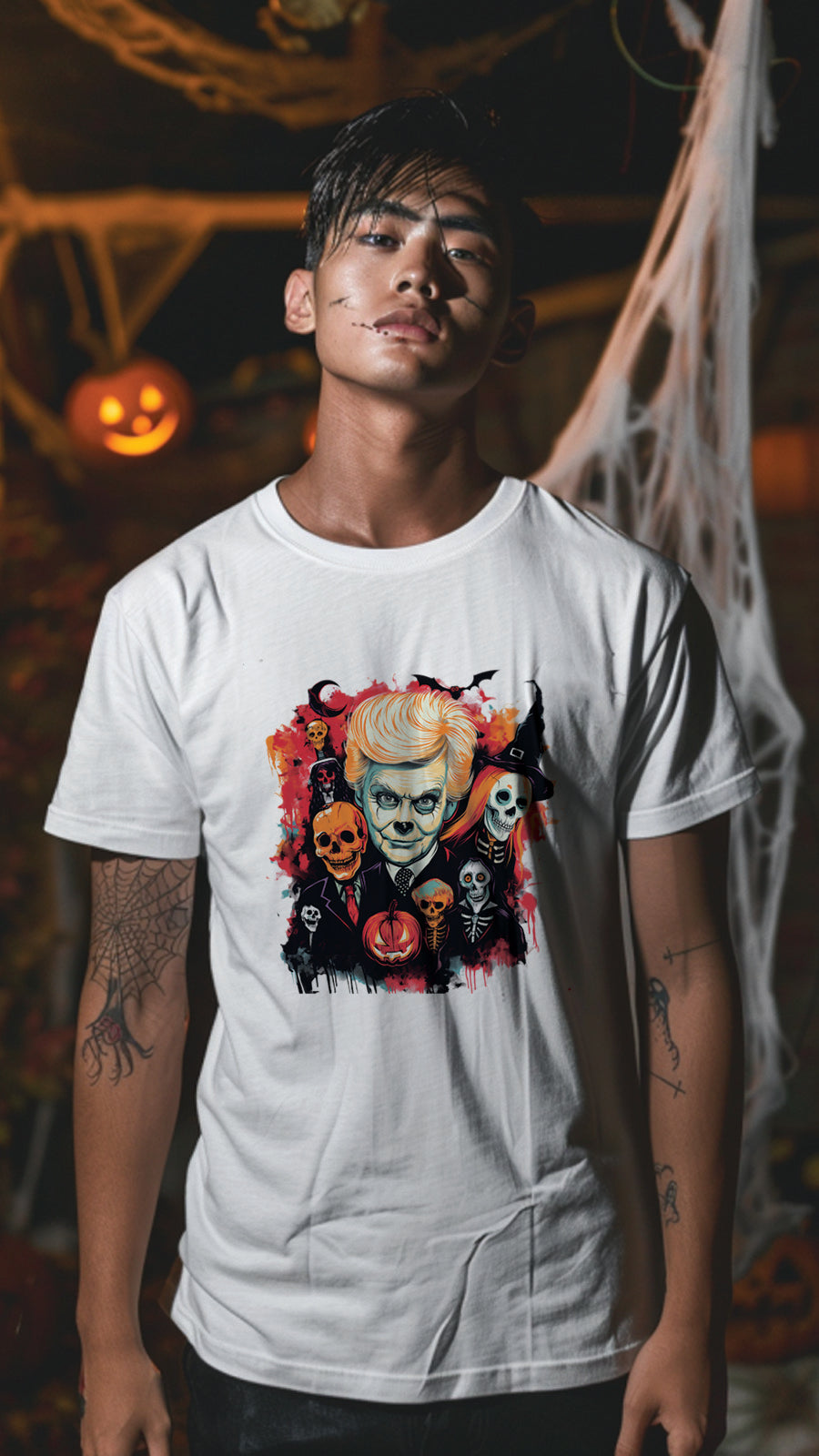 Halloween Graphic T-shirt for Men and Women, Unisex Halloween T-shirt HL04