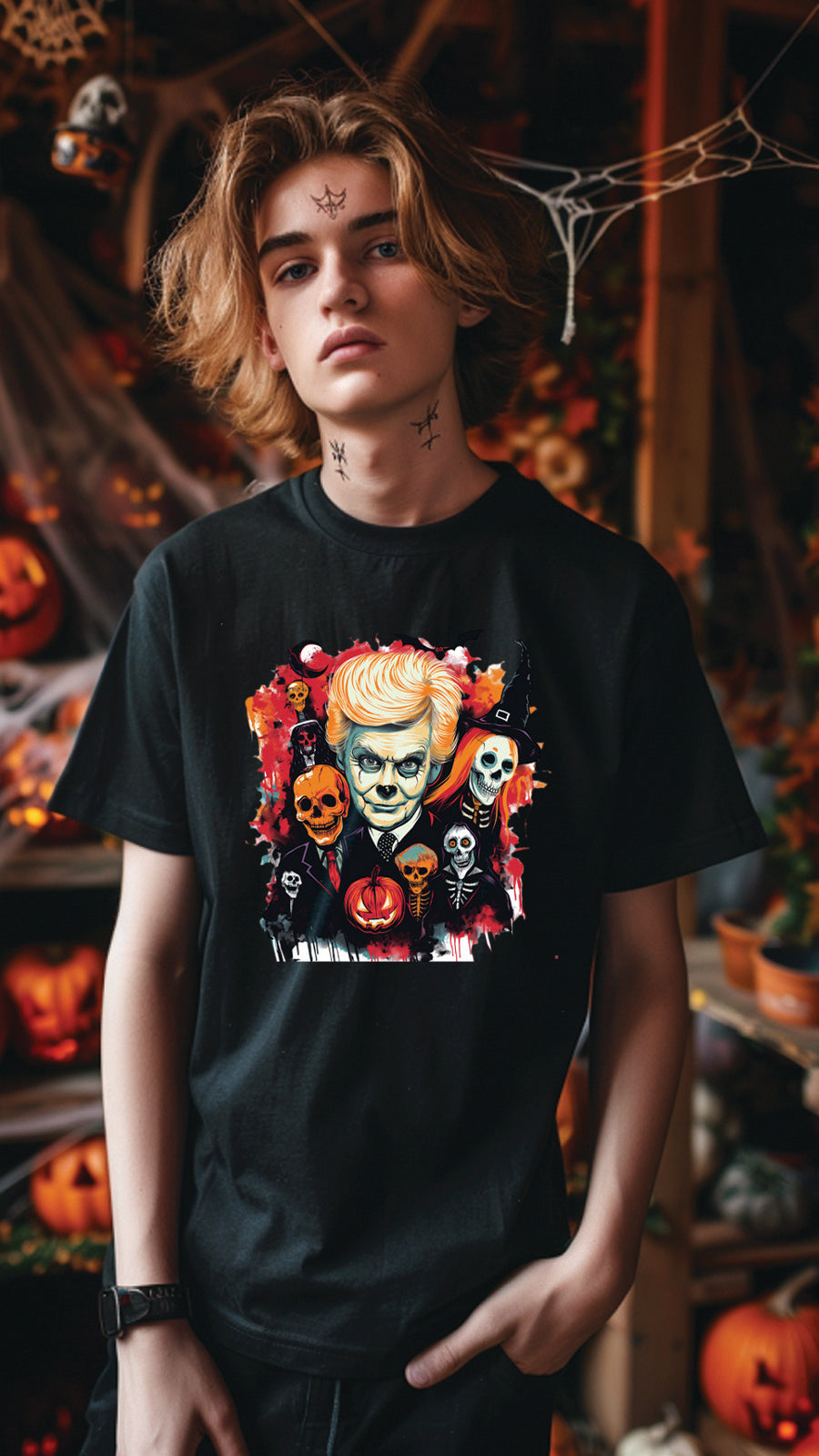 Halloween Graphic T-shirt for Men and Women, Unisex Halloween T-shirt HL04