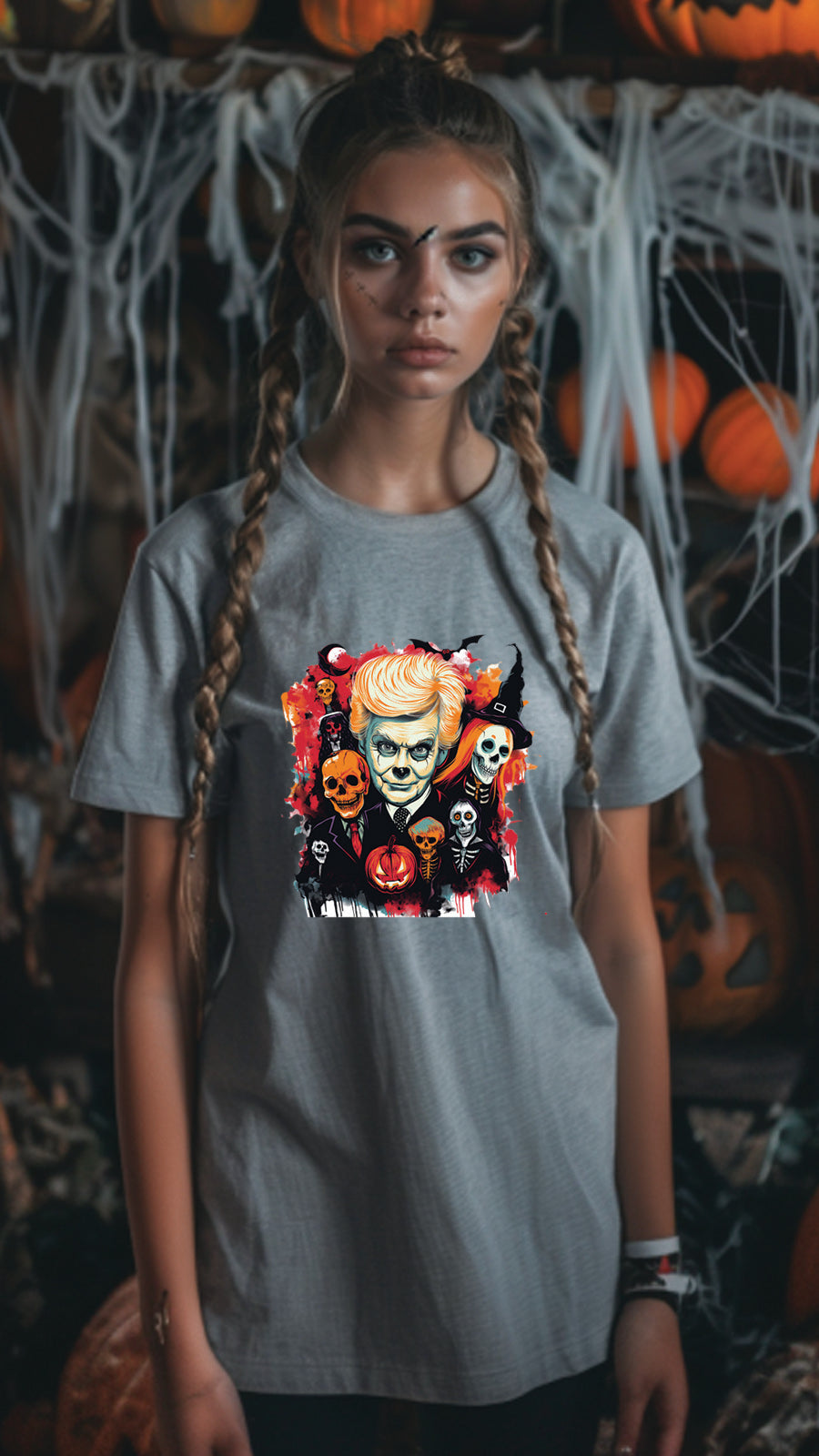 Halloween Graphic T-shirt for Men and Women, Unisex Halloween T-shirt HL04