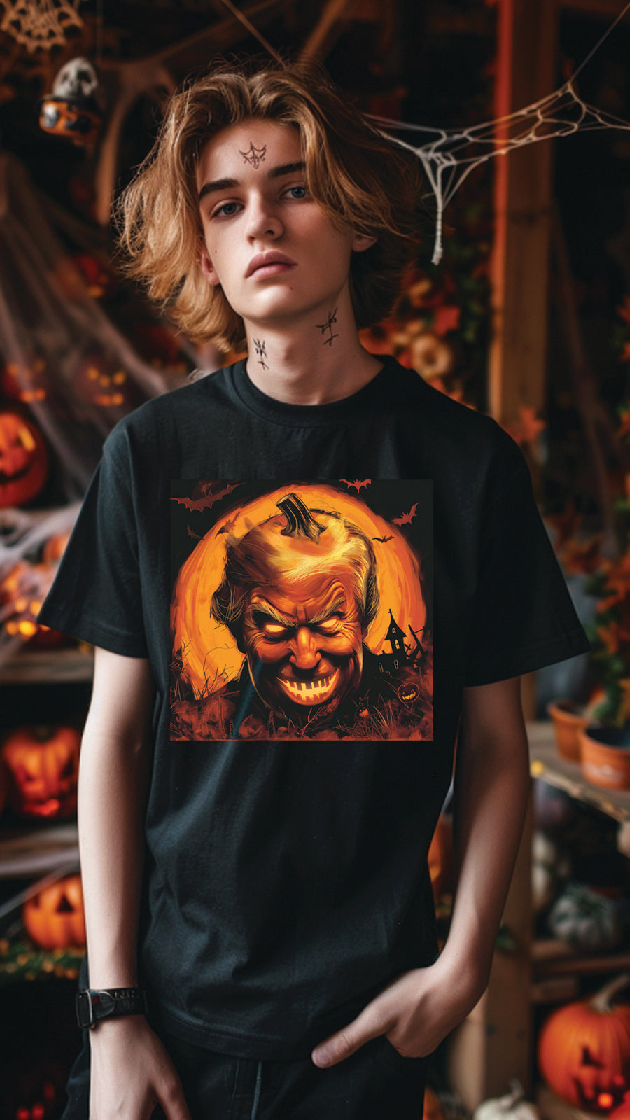 Halloween Graphic T-shirt for Men and Women, Unisex Halloween T-shirt HL05