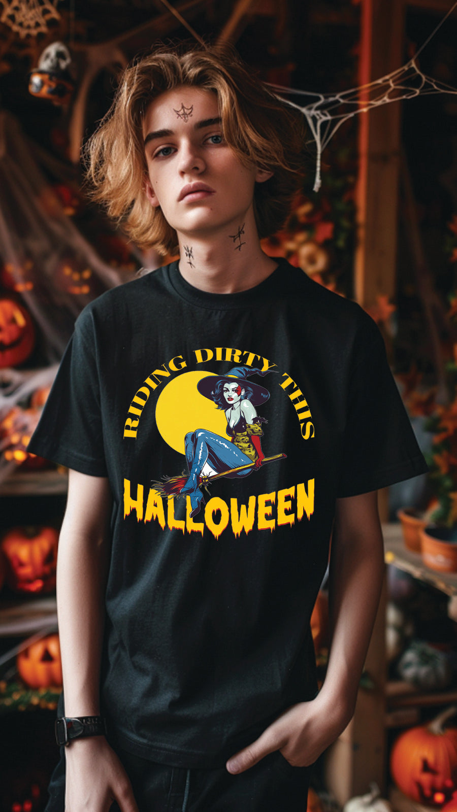 Halloween Graphic T-shirt for Men and Women, Unisex Halloween T-shirt HL06