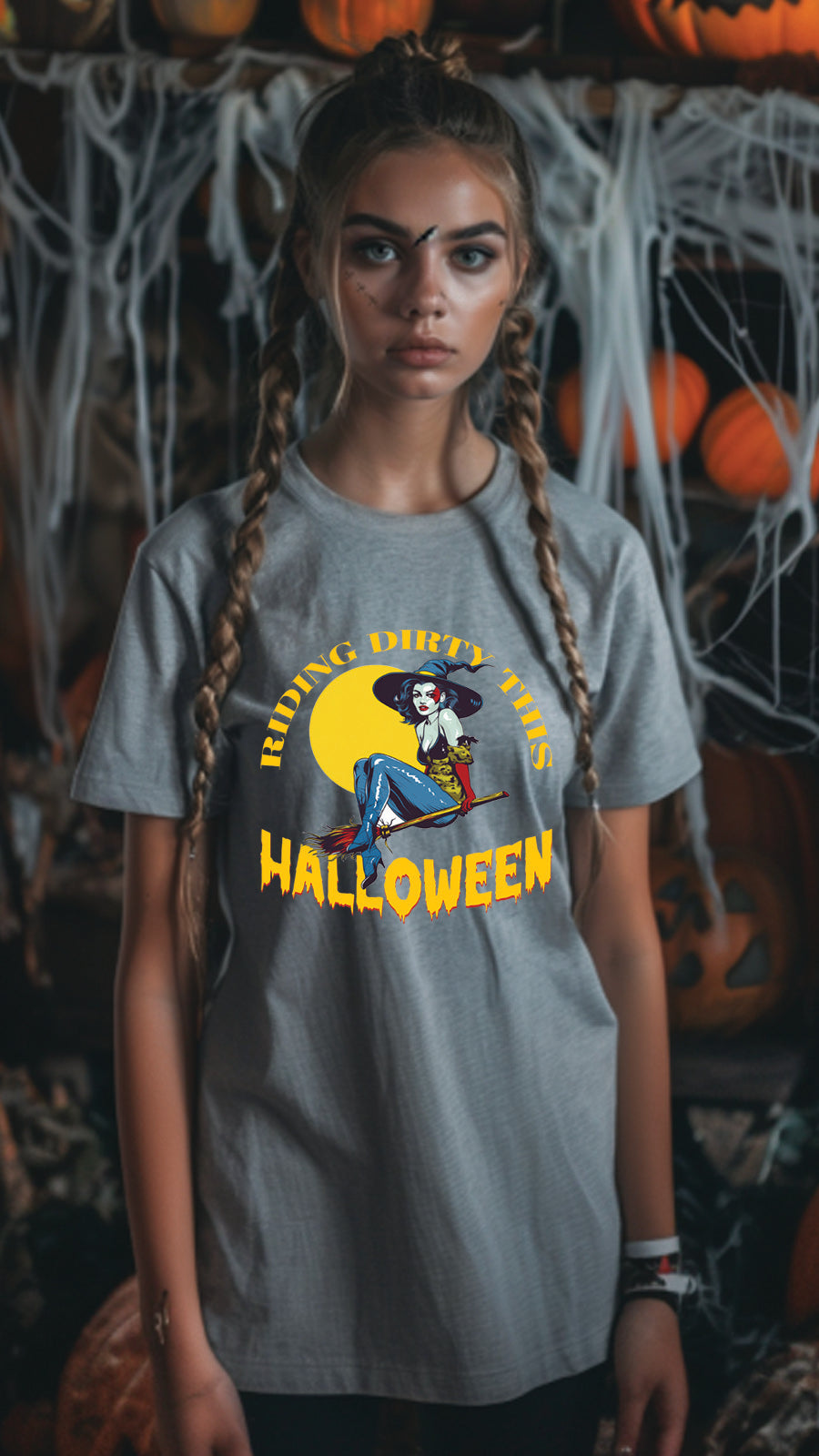 Halloween Graphic T-shirt for Men and Women, Unisex Halloween T-shirt HL06