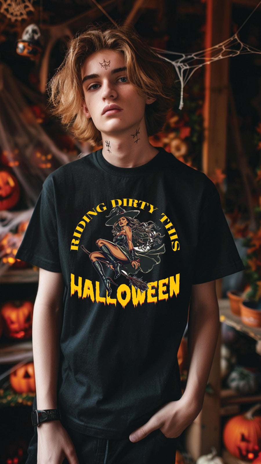 Halloween Graphic T-shirt for Men and Women, Unisex Halloween T-shirt HL07