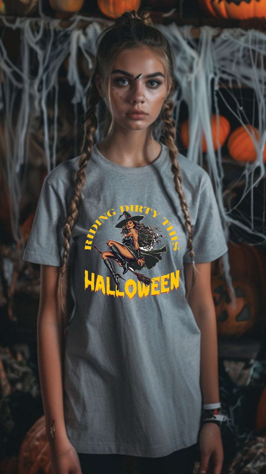 Halloween Graphic T-shirt for Men and Women, Unisex Halloween T-shirt HL07