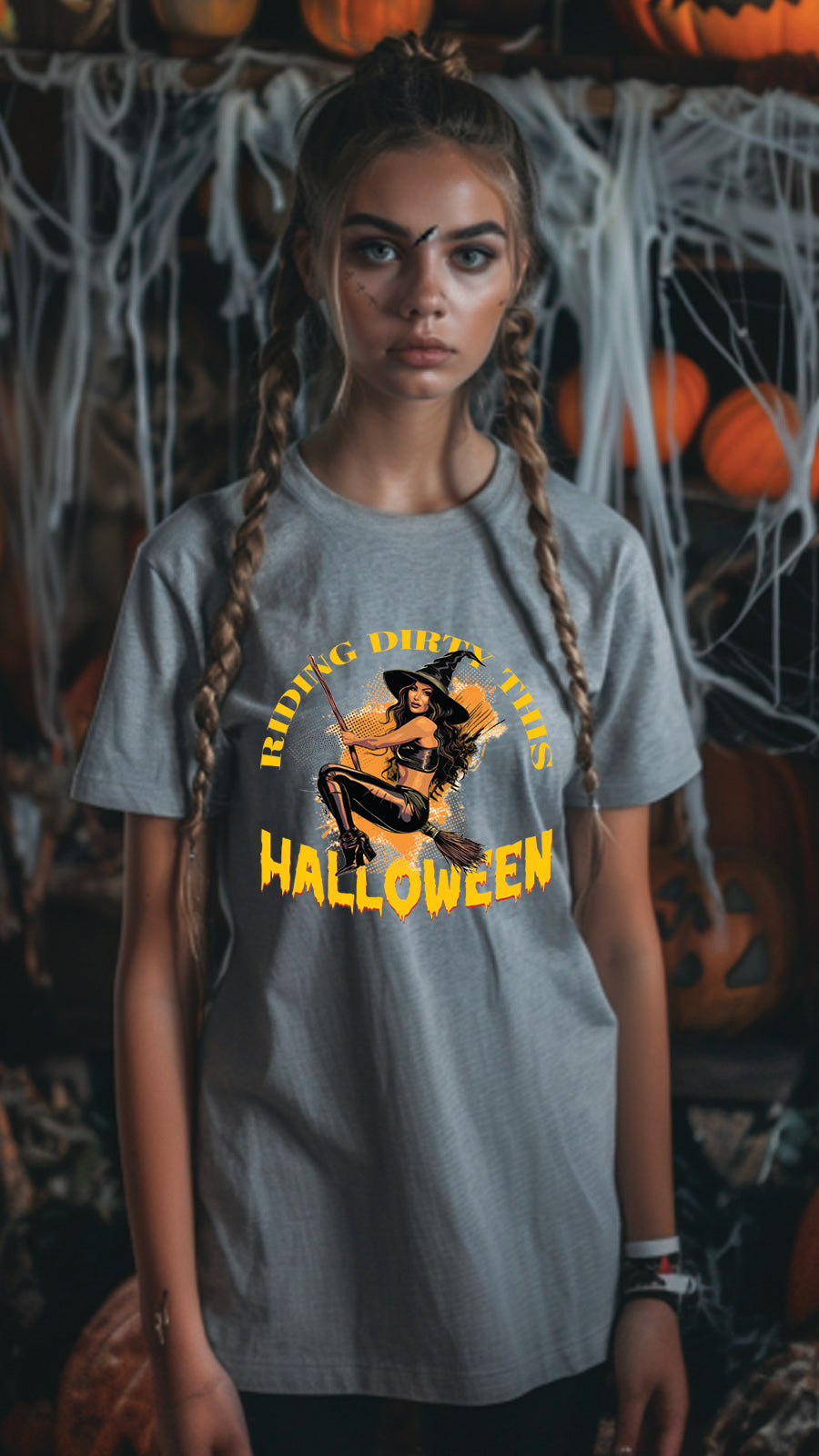Halloween Graphic T-shirt for Men and Women, Unisex Halloween T-shirt HL08