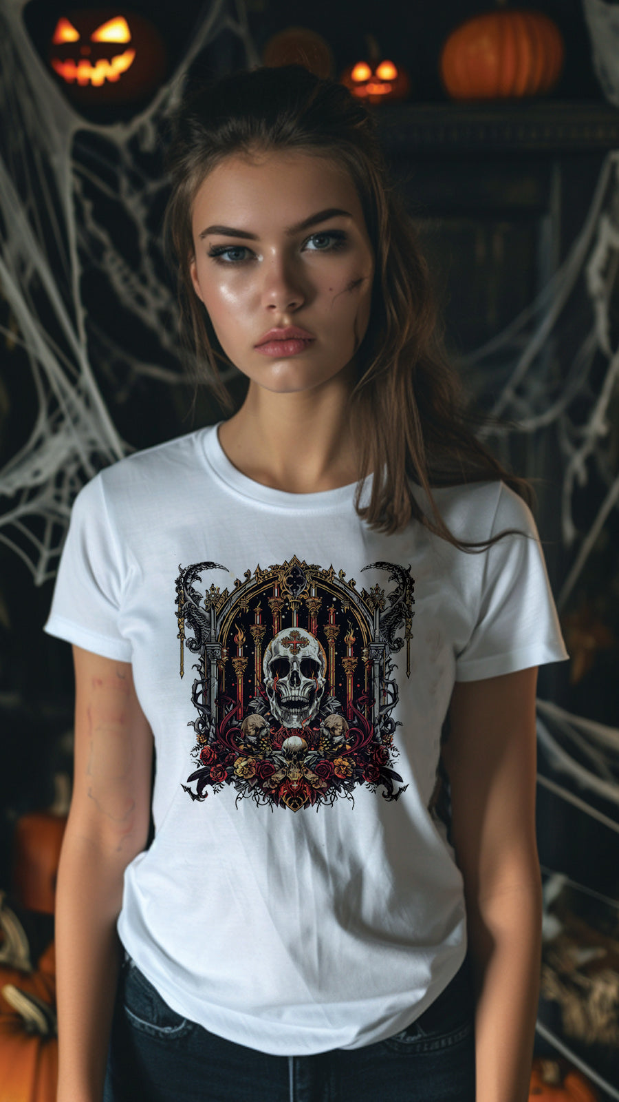 Halloween Graphic T-shirt for Men and Women, Unisex Halloween T-shirt HL11