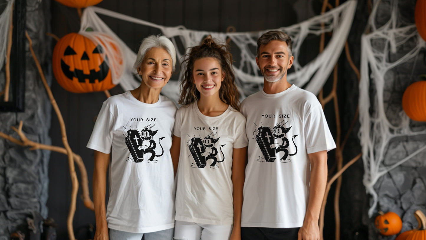 Halloween Graphic T-shirt for Men and Women, Unisex Halloween T-shirt HL15