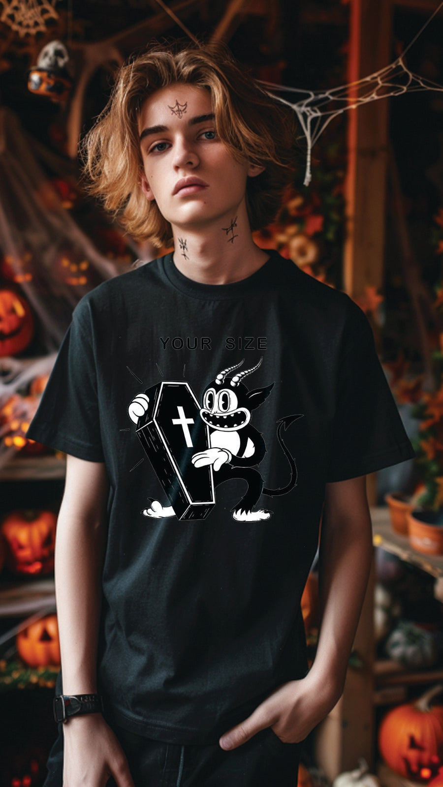 Halloween Graphic T-shirt for Men and Women, Unisex Halloween T-shirt HL15