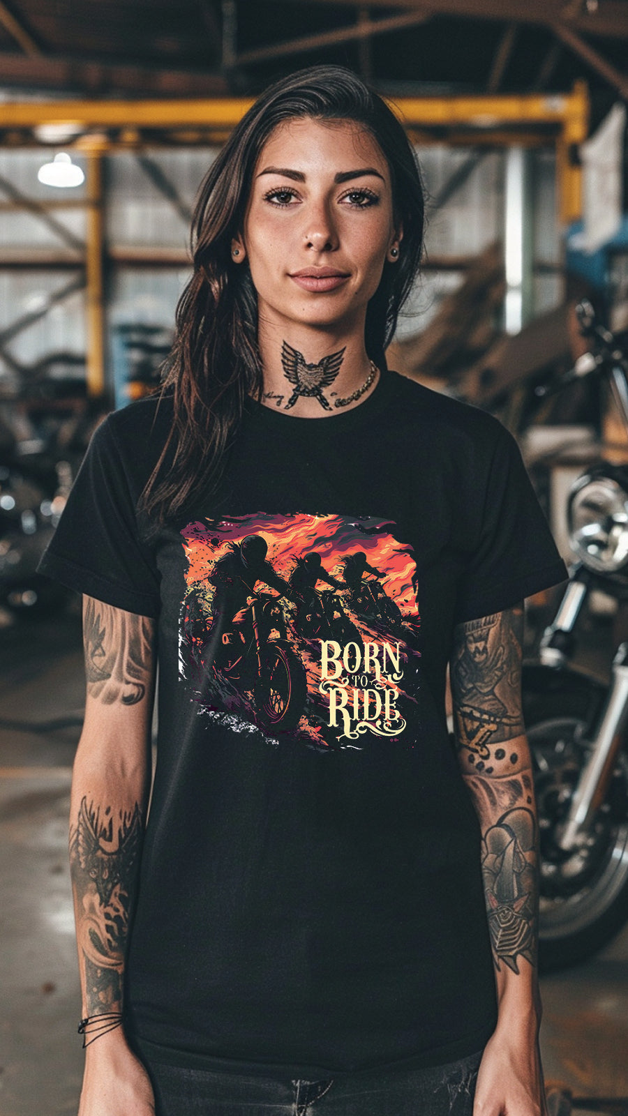 Unisex Motorcycle T-shirt, Motorcycle Graphic T-shirt for Men and Women MT01