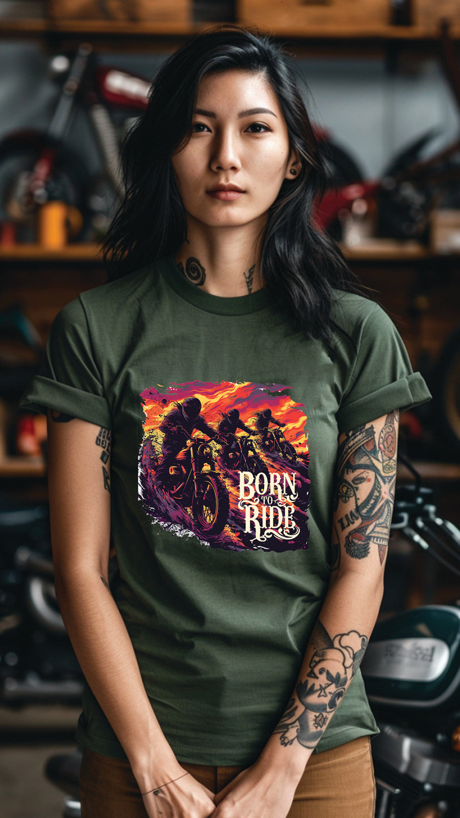 Unisex Motorcycle T-shirt, Motorcycle Graphic T-shirt for Men and Women MT01