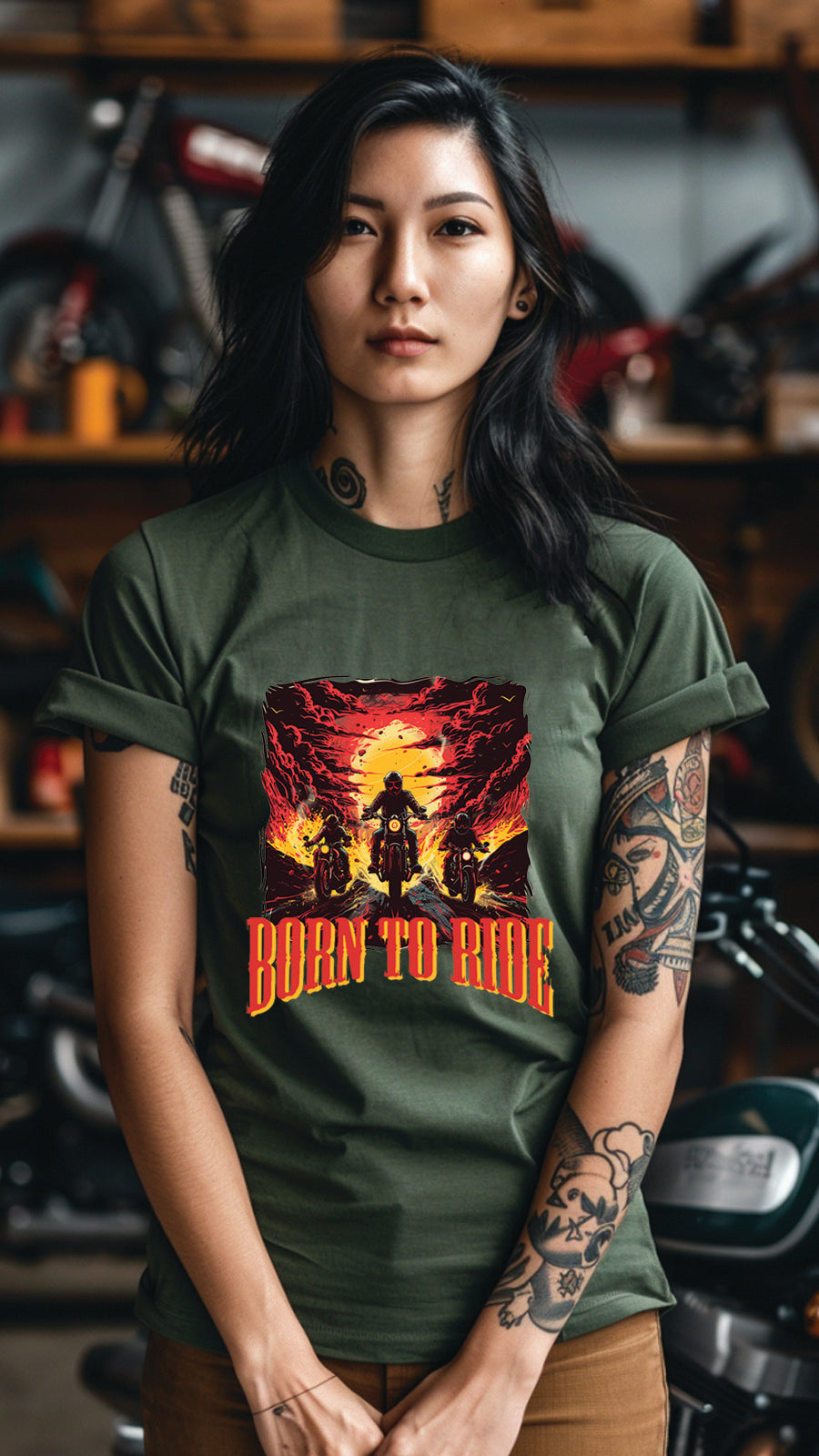 Unisex Motorcycle T-shirt, Motorcycle Graphic T-shirt for Men and Women MT02