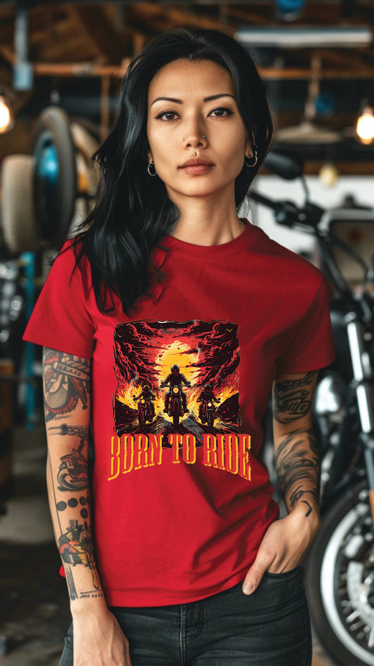 Unisex Motorcycle T-shirt, Motorcycle Graphic T-shirt for Men and Women MT02